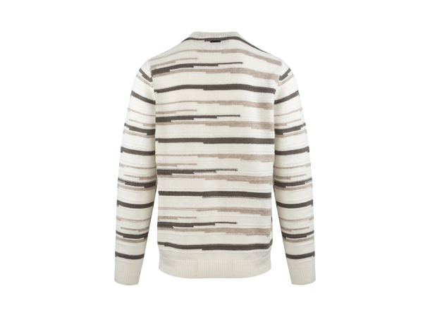 Alejandro Sweater Cream multi XL Multi stripe sweater 
