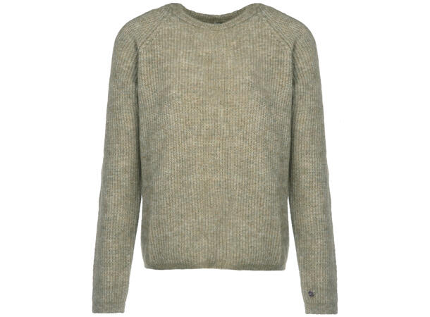 Betzy Sweater Dusty green XS Mohair r-neck 