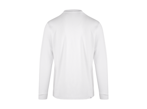 Bruno LS Tee White M Organic cotton mock neck 