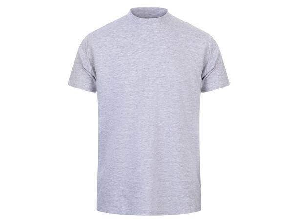 Bruno Tee Lt.grey mel L Organic cotton mock neck 