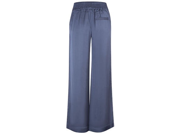 Charlize Pants Blue XS Wide satin pants 