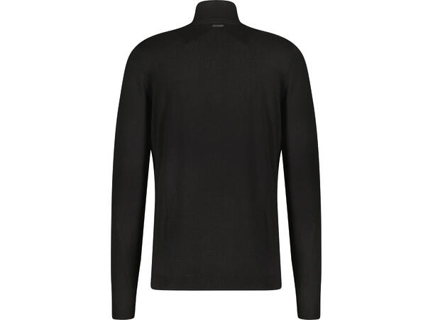 Espen Half-zip Black L Bamboo sweater 