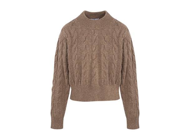 Geena Sweater Barm Cake XS Merino cable sweater 
