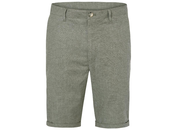 Herman Shorts Forest night melange XXL Linen stretch shorts 