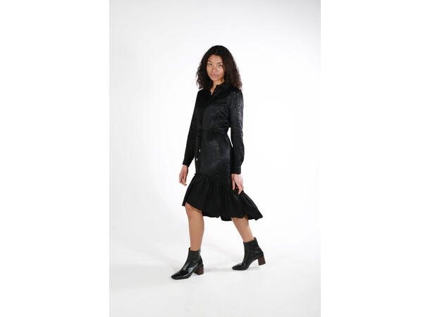 Keya Dress black S Viscose shirt dress 