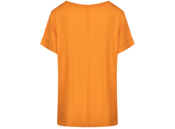 Lily V-neck Tee Apricot S Linen v-neck tee 