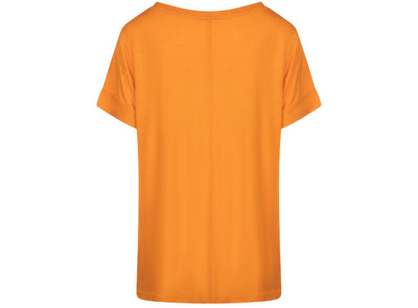 Lily V-neck Tee Apricot S Linen v-neck tee 