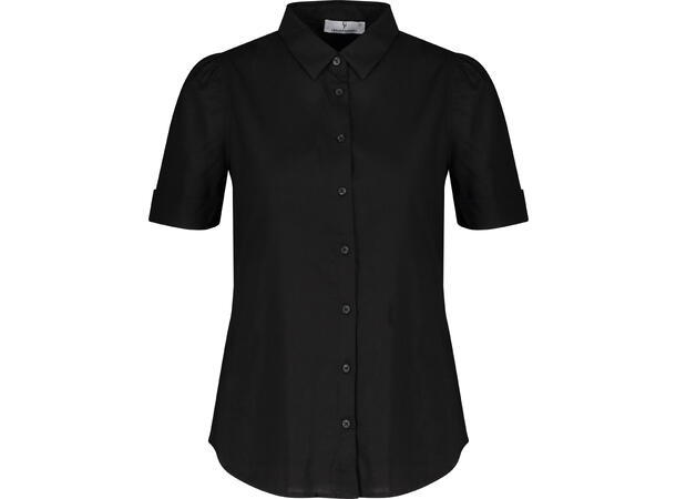 Deborah Shirt Black XS Linen stretch SS shirt 