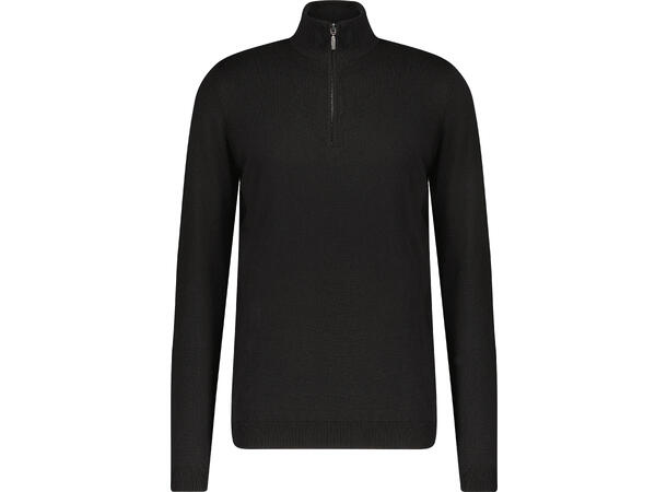 Espen Half-zip Black XL Bamboo sweater 