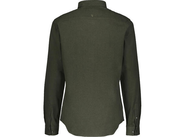 Franz Shirt Olive L Brushed twill pocket shirt 