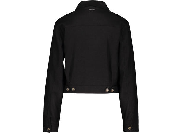 Mildred Jacket Black L Short linen jacket 