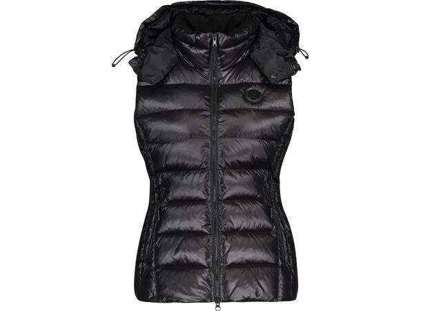 Olivia Down Vest Black M Glossy down vest 