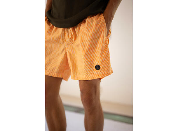 Hawaii Shorts AOP Apricot stripe L Printed swim shorts 