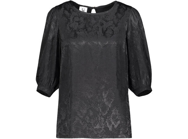 Jamila Top Black S Puffed sleeve viscose top 