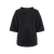 Marygrace Top Black M Teddy knit SS wool sweater 