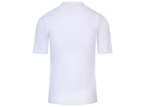 Lara Tee White S 365 organic cotton mock neck tee 