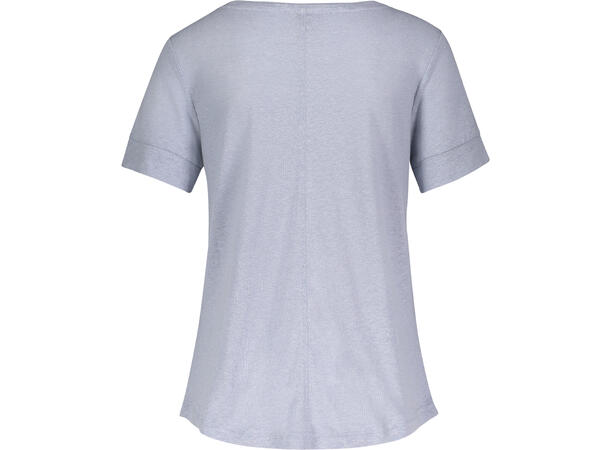 Millie Tee Blue fog L Linen r-neck tee 