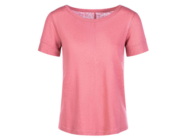 Millie Tee Cherry S Linen r-neck tee 