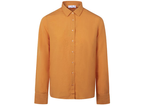 Liza Shirt Apricot S Basic linen shirt 