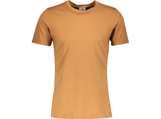 Niklas Basic Tee Mustard M Basic cotton T-shirt 