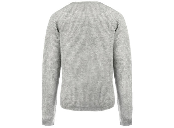 Betzy Sweater Light Grey Melange XS Mohair r-neck 