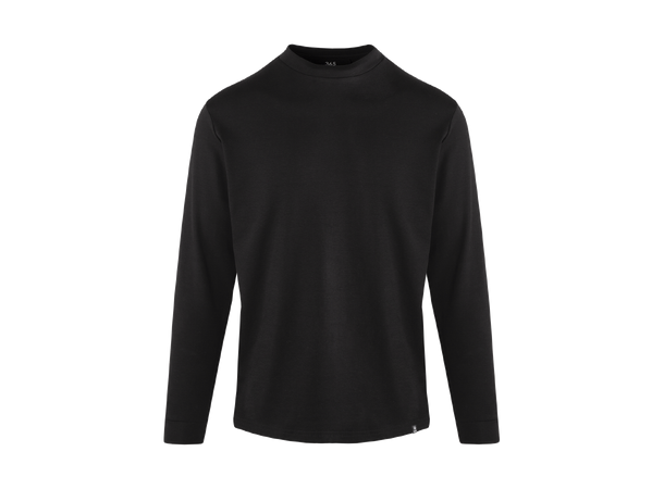 Bruno LS Tee Black M Organic cotton mock neck 