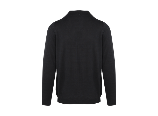 Curtis Sweater Black L Bamboo r-neck 