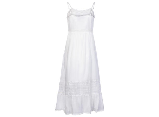 Faye Dress White XL Organic cotton summer dress 