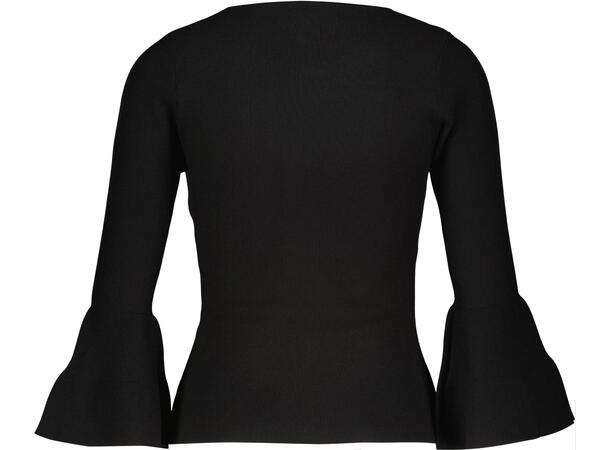 Isadora Top Black S Knitted bell sleeve top 