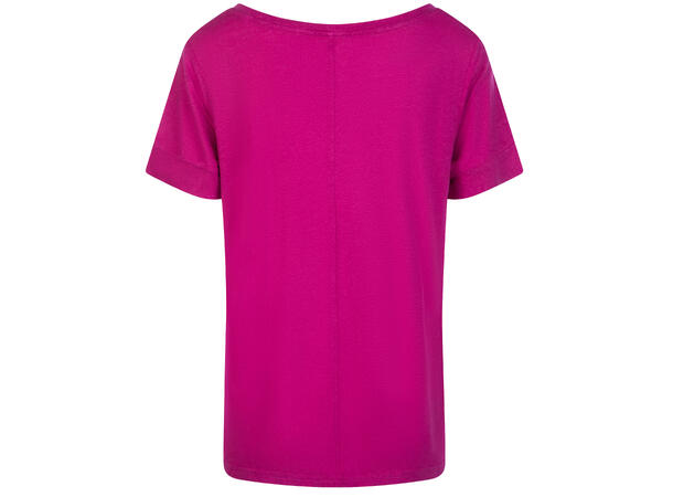 Lily V-neck Tee Festival Fuchsia S Linen v-neck tee 