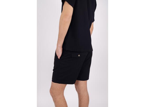 Omid Shorts Black XL Melange stretch shorts 