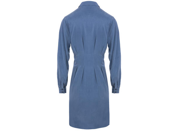 Penelope Dress Blue XS Cupro shirt dress 