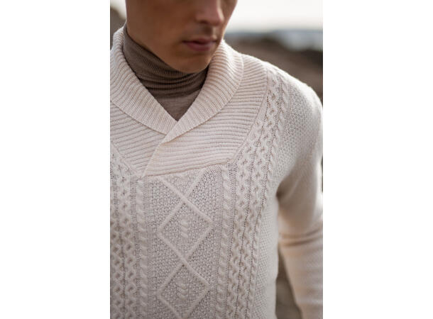 Valon Sweater Sand XL Basic merino sweater 