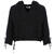 Nikki Top Black L Linen slub hoodie 