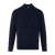 Walt Half-zip Dark Navy XXL Wool cable sweater 