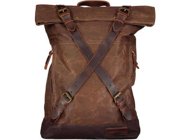 Hunter Backpack Coffee brown One Size Canvas/Leather backpack 