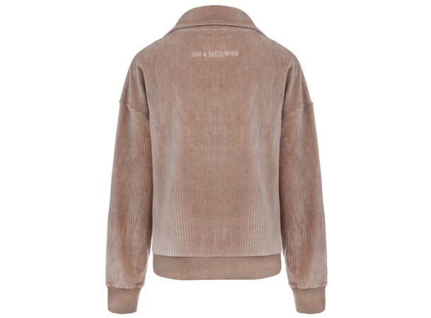 Lizzie Sweater Sand S Half-Zip corduroy stretch 