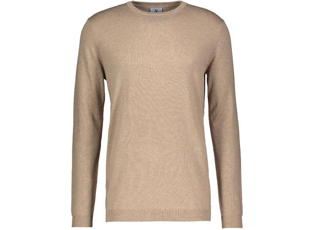 Marc Sweater Sand Melange M Merino blend r-neck 