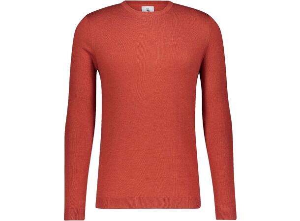 Marc Sweater Spicy Orange S Merino blend r-neck 