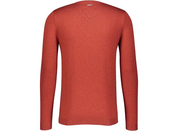 Marc Sweater Spicy Orange S Merino blend r-neck 