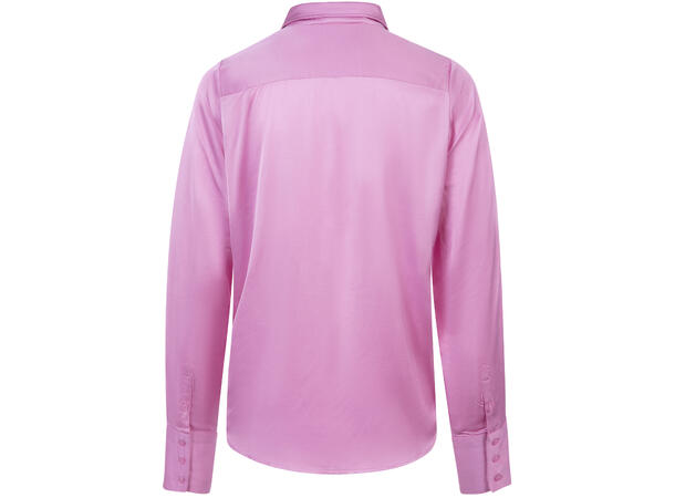 Margot Blouse Pink M Collar satin blouse 