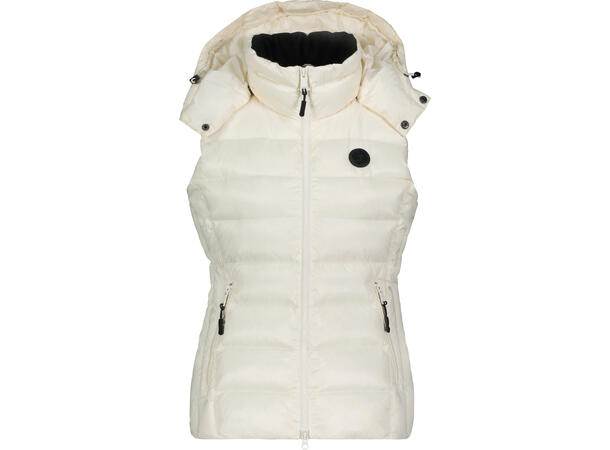 Olivia Down Vest Whisper White M Glossy down vest 