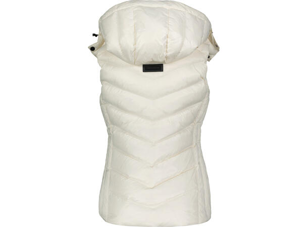 Olivia Down Vest Whisper White M Glossy down vest 