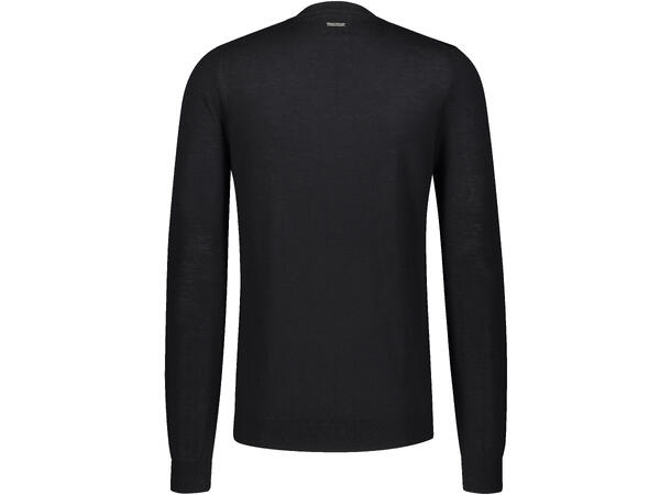 Veton Sweater Black S Basic merino sweater 