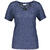 Lily V-neck Tee Denim Blue M Linen v-neck tee 
