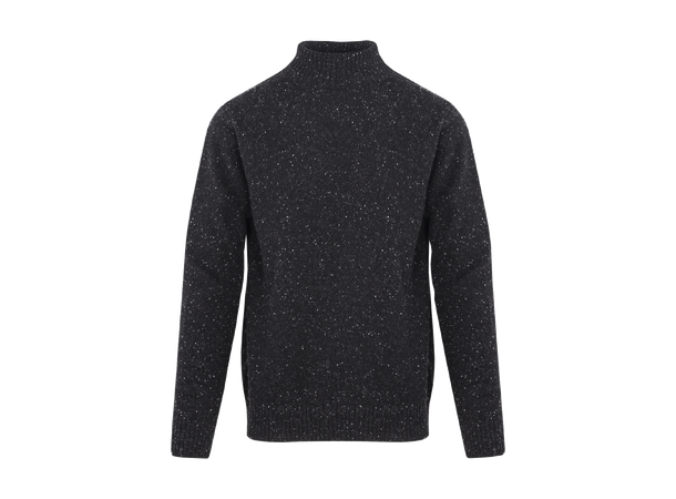 Adil Turtle Black neps L Neps t-neck sweater 