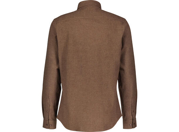 Albin Shirt Brown XXL Brushed twill shirt 