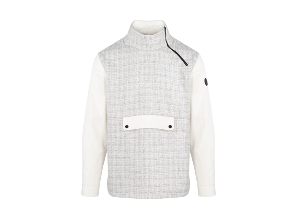 Birk Half-zip Cream XL Kangaroo pocket sweater 