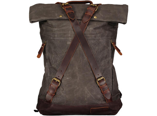 Hunter Backpack Dark Grey One Size Canvas/Leather backpack 