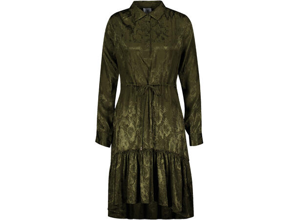 Keya Dress Olive night L EcoVero shirt dress 